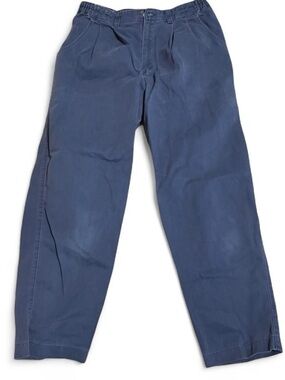 Vintage Lee Relaxed Fit Blue Cotton Trousers